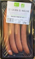 Saucisse francfort bio x 4