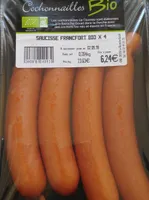 Saucisses francfort bio x4