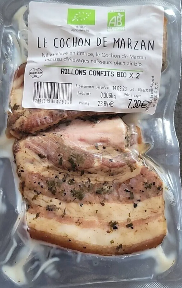 Rillons Confits Bio x2