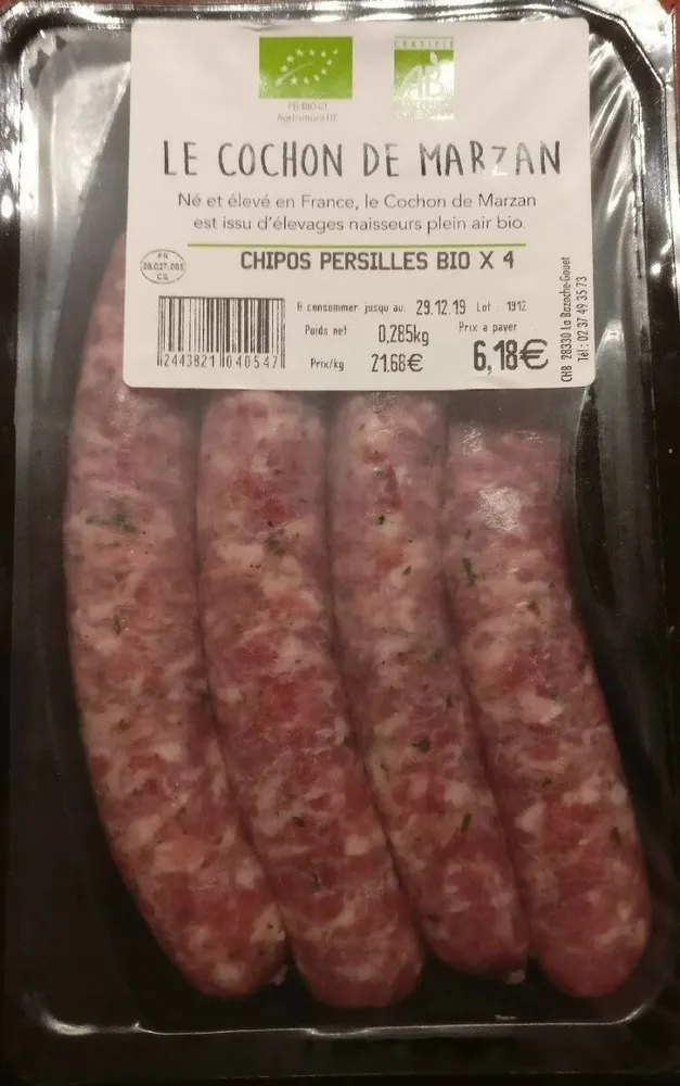 Chinois persillés bio *4
