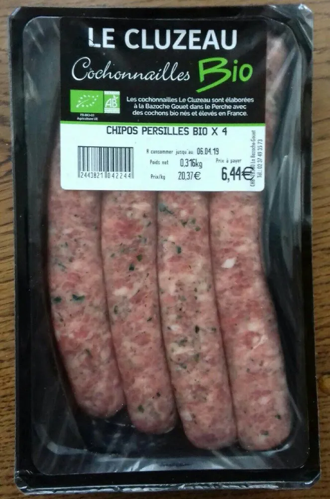 Chipos persilles bio x4