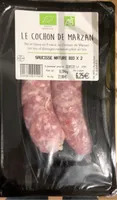 Saucisse Nature bio