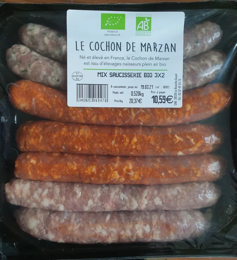 mix saucisserie  bio