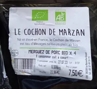Merguez de porc Bio x 4