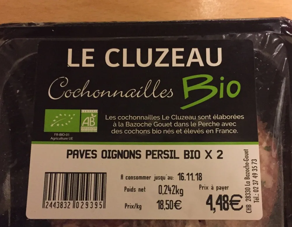 Paves oignons persil bio
