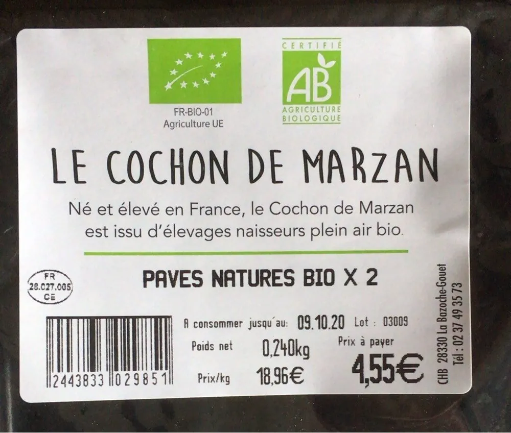 Pavés Nature Bio x2