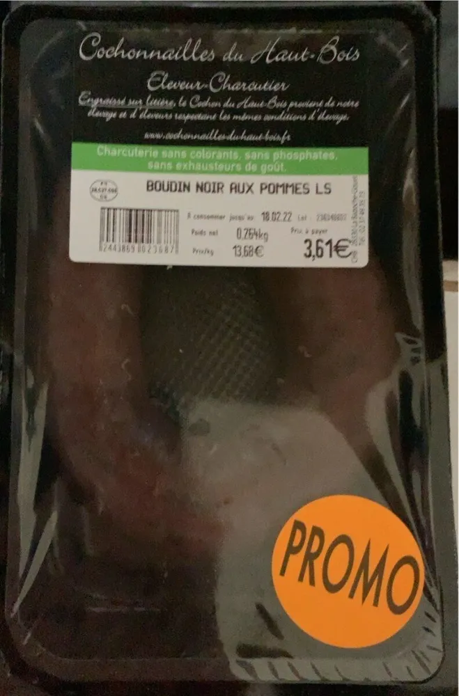 Boudin noir aux pommes LS