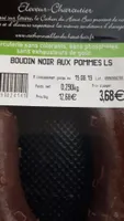 Boudin noir aux pommes LS