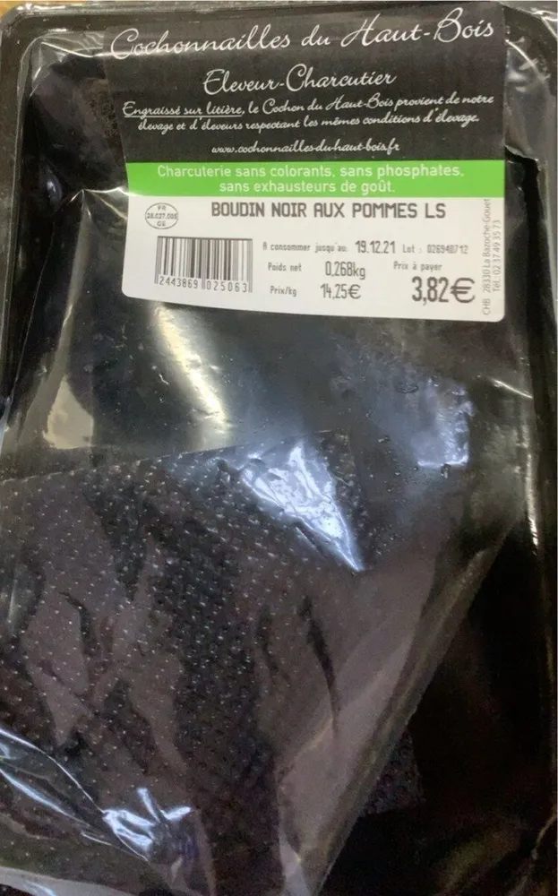 Boudin noir aux pommes