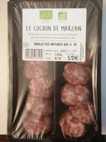 Boulette nature bio le cochon de marzan