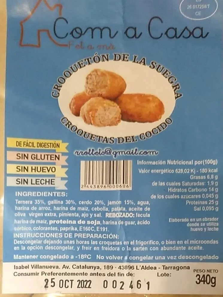 Croquetas del cocido