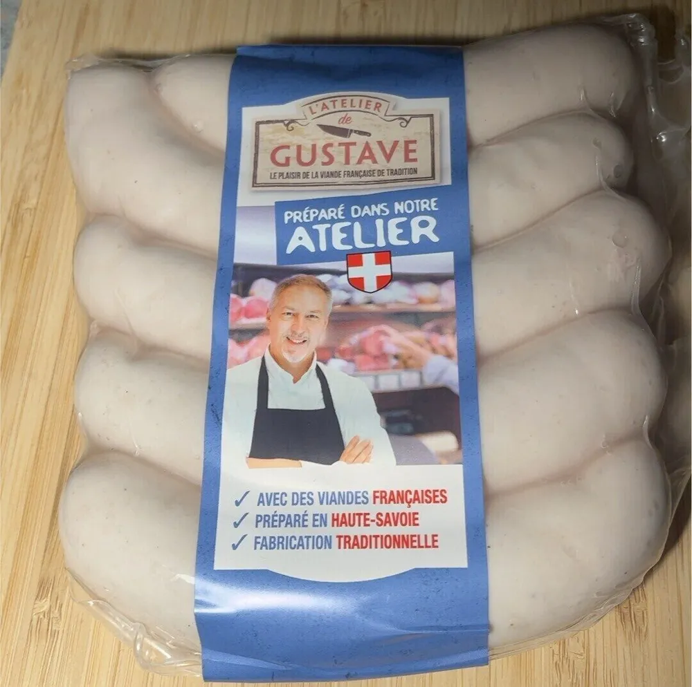 Saucisses blanches a base de veau