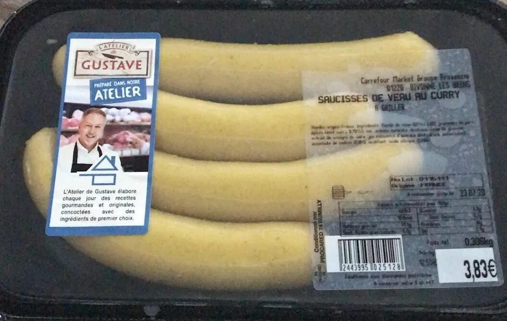 Saucisse de veau au curry