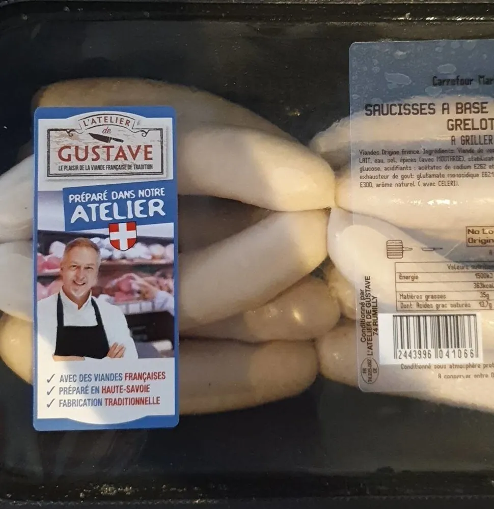 Saucisses à base de veau en Grelot