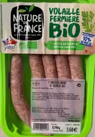 Saucisses Nature de Volaille BIO