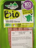 Saucisses nature de volaille bio