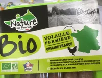 Saucisses nature de volaille bio