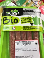 Saucisse natute volailles bio