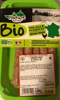 5 saucisses nature de volaille bio
