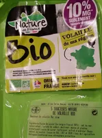 Saucisses nature de volaille bio