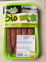 5 saucisses nature de volaille bio