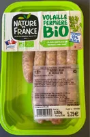 Saicisses nature de volaille