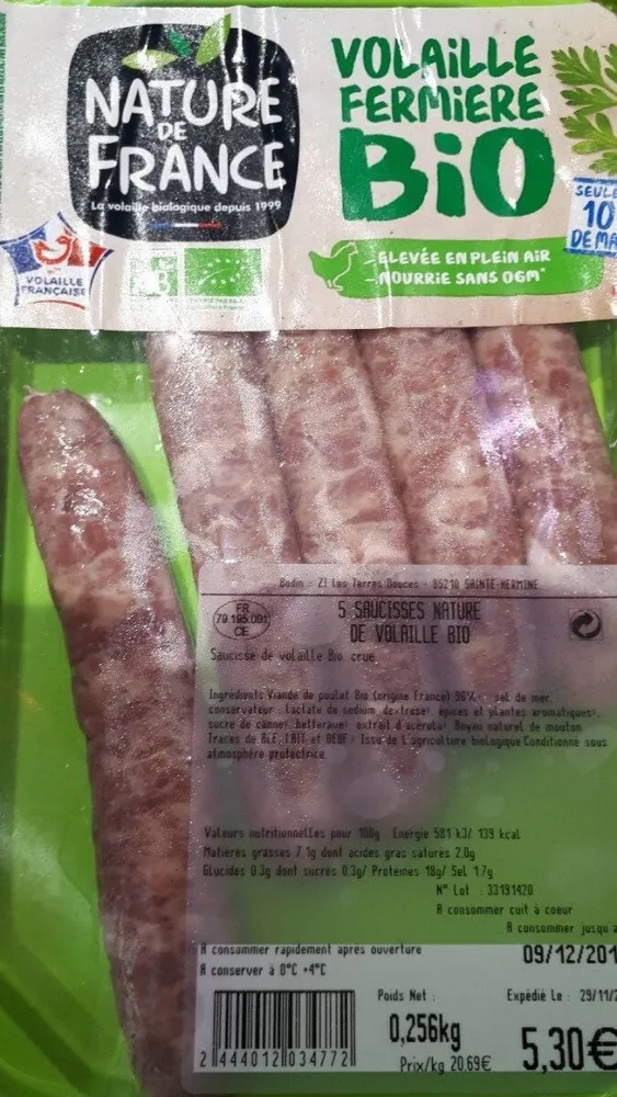 Volaille fermière bio nature de france