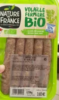 Saucisse volaille fermière bio