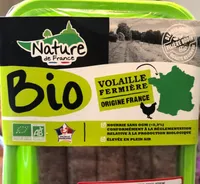 Saucisses de volailles bio aux herbes