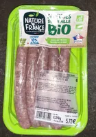 Saucisses de volaille Bio