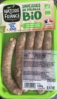 Saucisses de volaille bio
