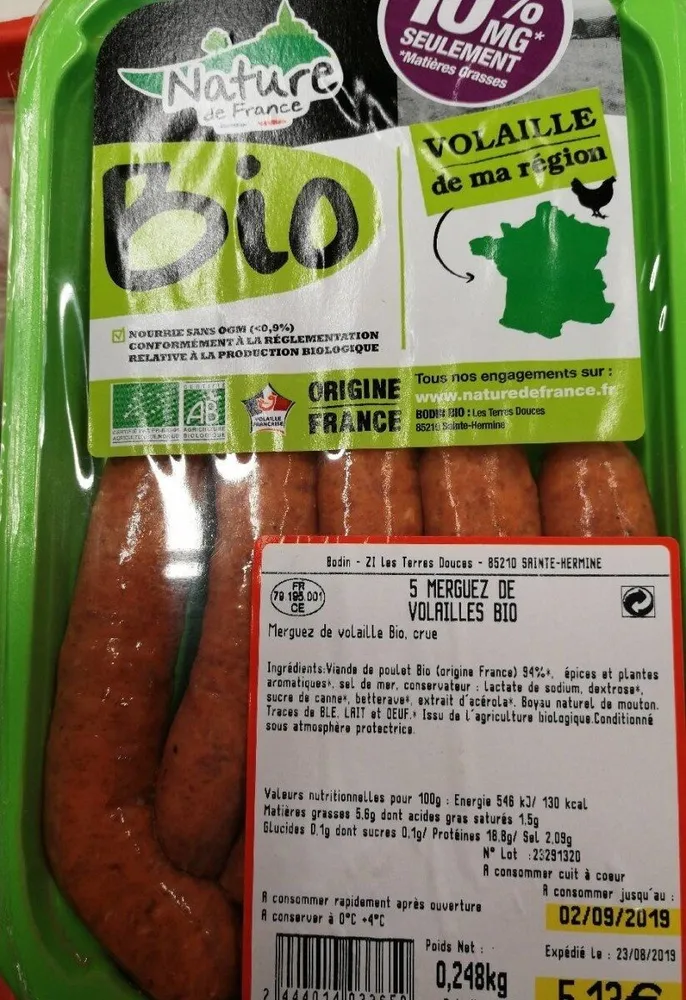Merguez de volailles