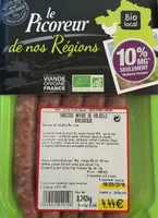 Saucisses natures de volaille biologique