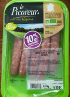Saucisse nature de volaille biologique