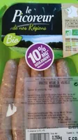 saucisse nature de volaille biologique