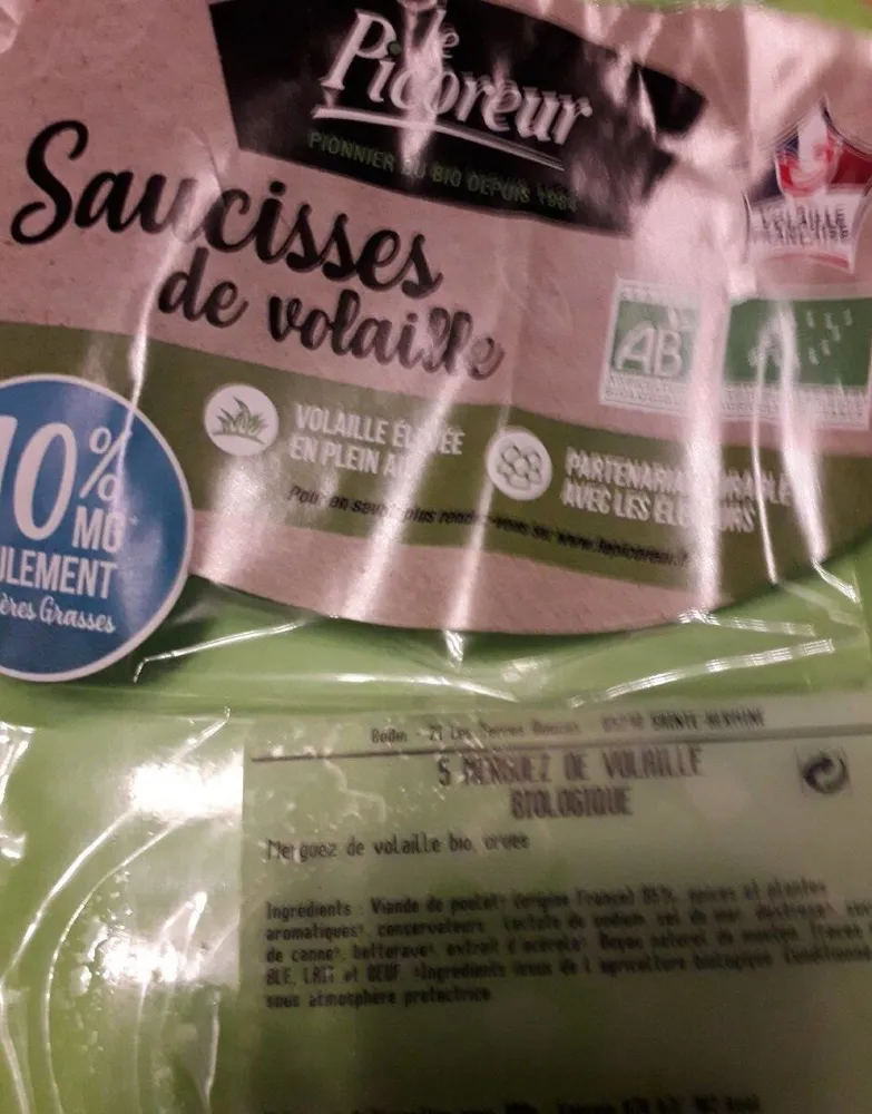 Merguez de volaille