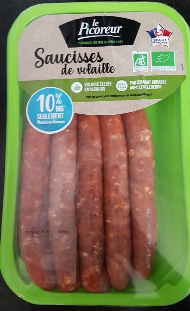 Saucisses de volaille