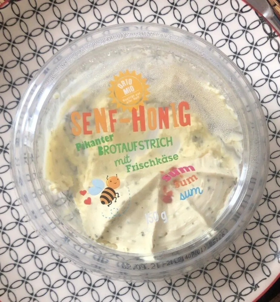 Brotaufstrich - Senf-Honig Frischkäse