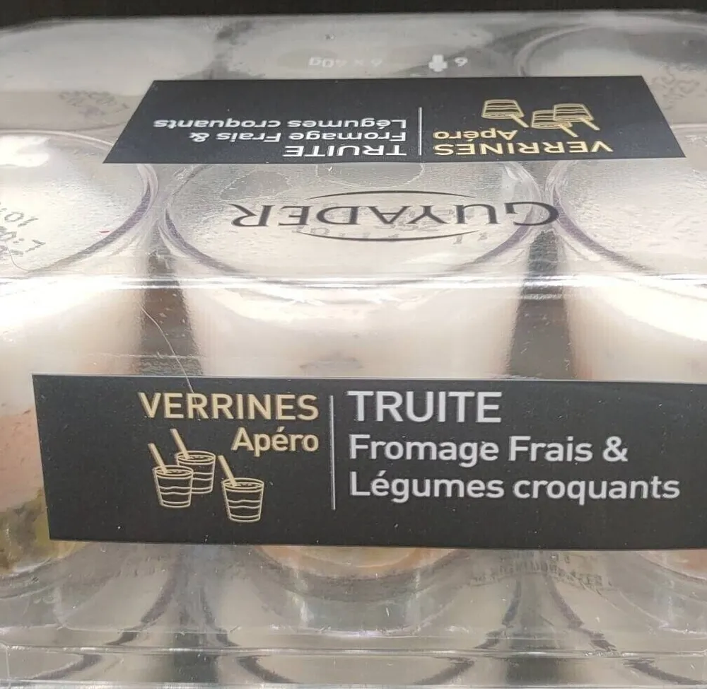 Verrine truite fromage frais