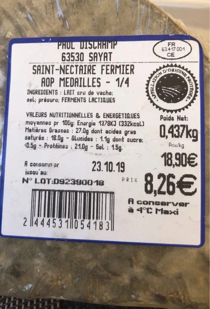 Saint-Nectaire fermier
