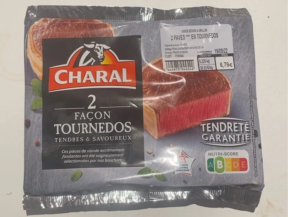 Pavés façon tournedos