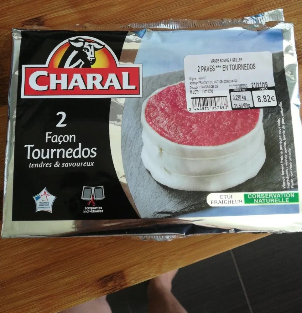 Viande charal façon tournedos