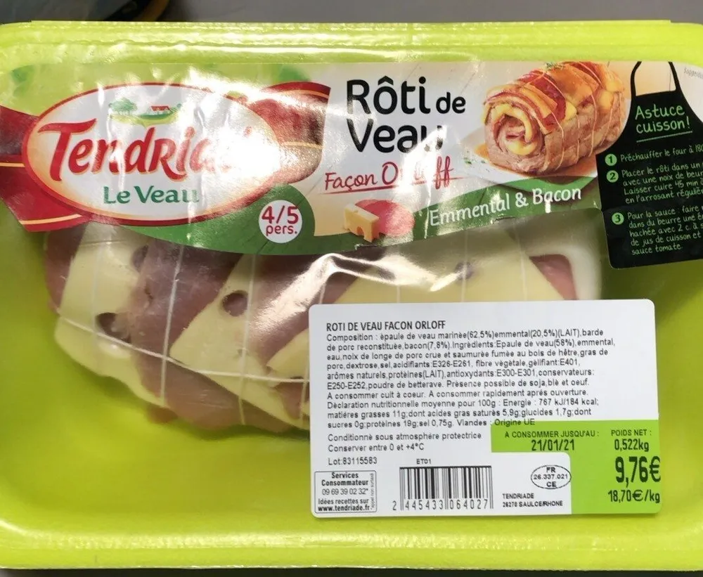 Roti de veau facon Orloff