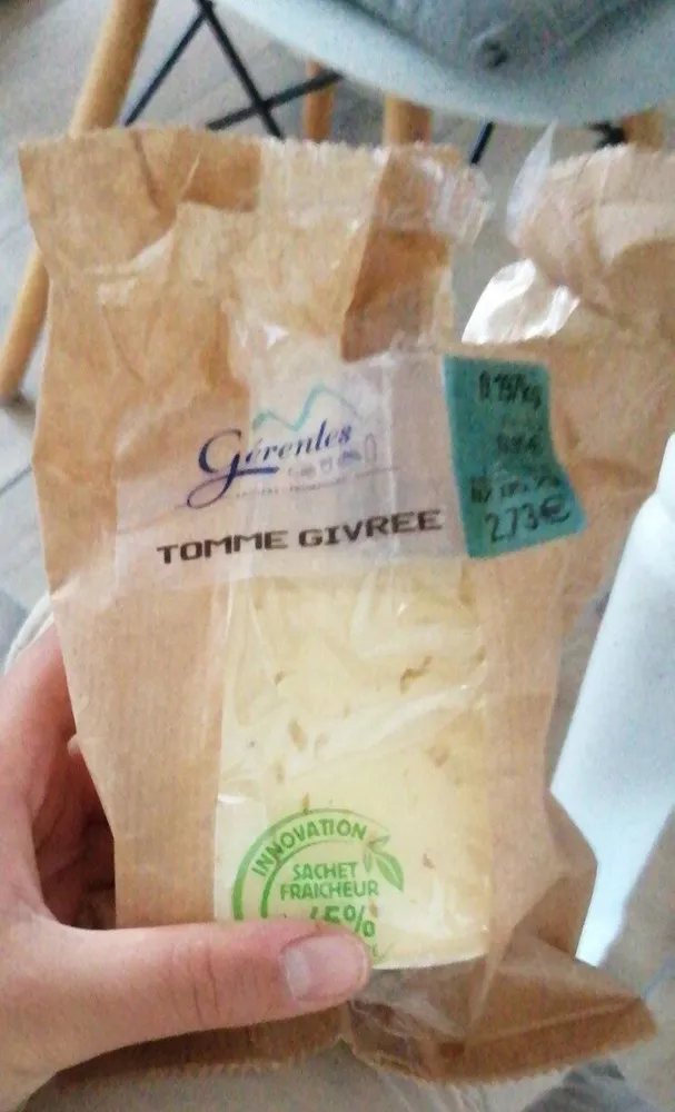 Tomme givrée