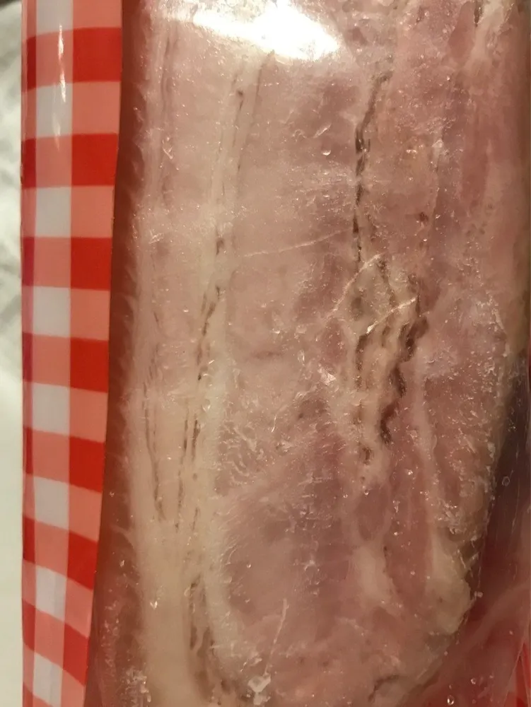 Poitrine de porc cuite à plat