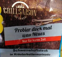 Schweinehüftsteaks in Kräuterbuttermarinade