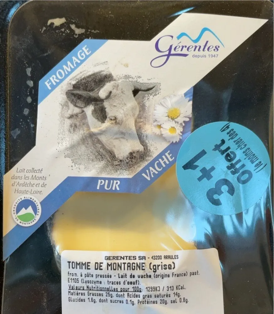 Tome de montagne Grise