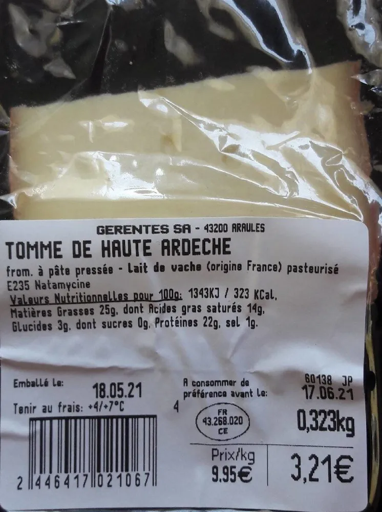 Tomme de Haute Ardèche