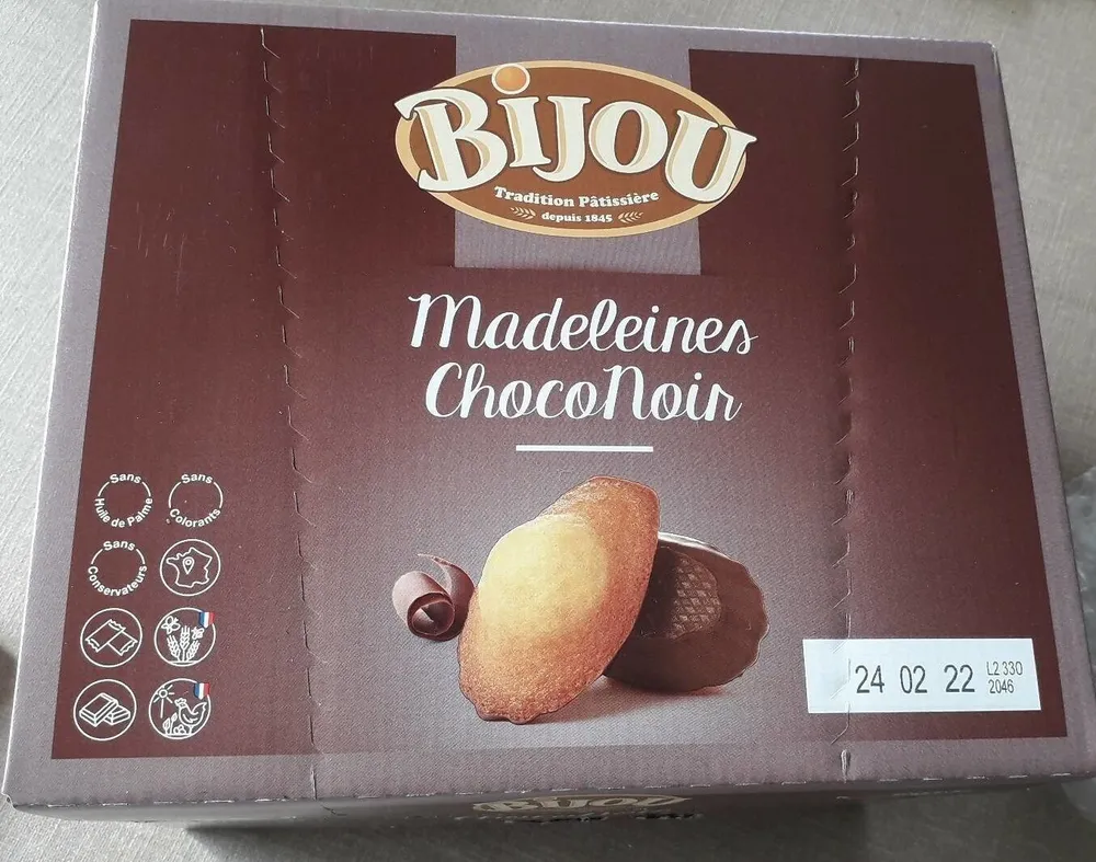 Madeleine chocolat noir