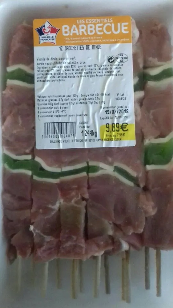 Brochette de dinde